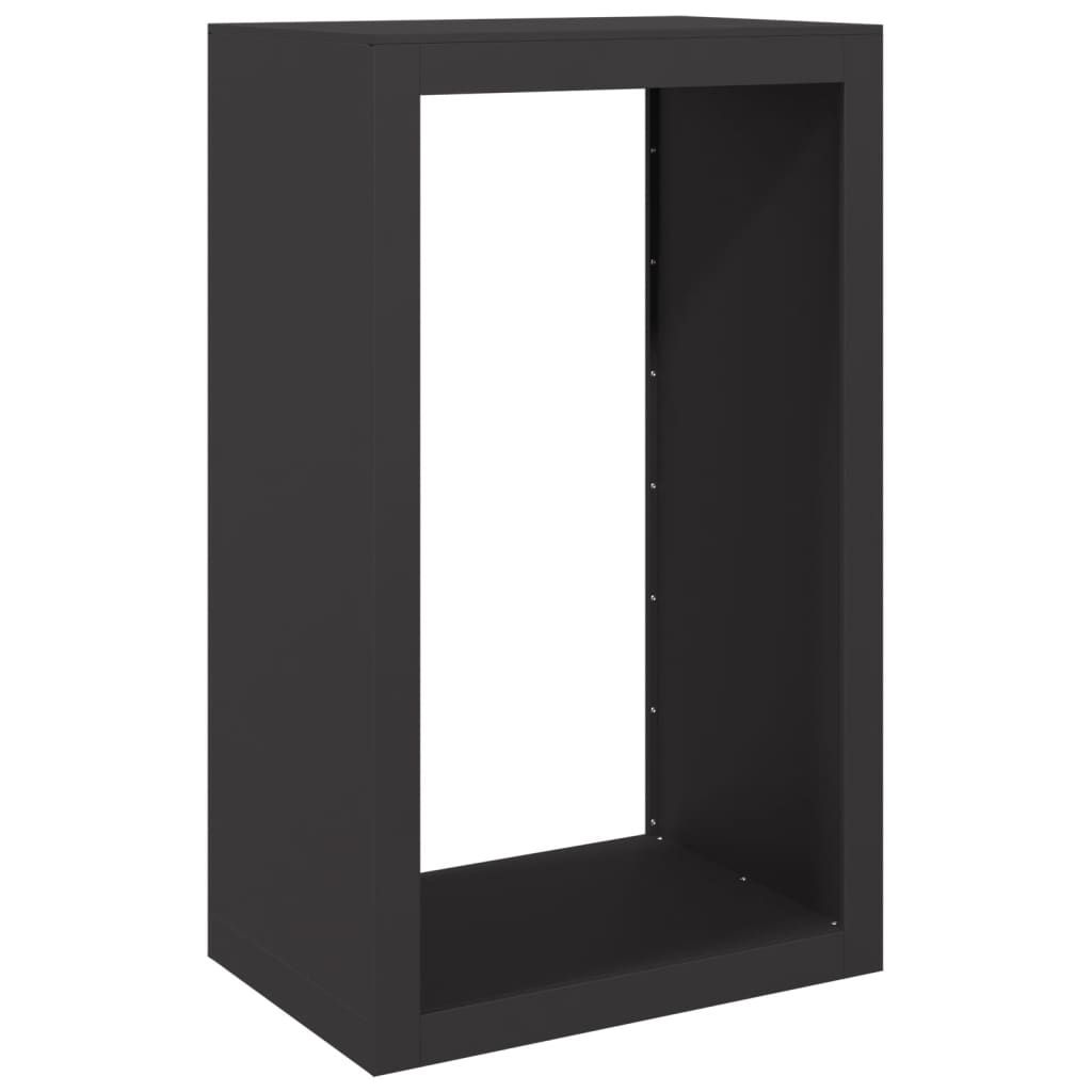 vidaXL Rastel pentru lemne de foc, negru, 60x40x100 cm, oțel vidaXL Rastel pentru lemne de foc, negru, 60x40x100 cm, oțel