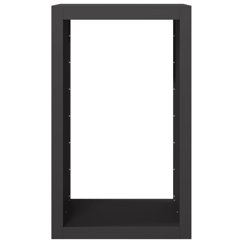 vidaXL Rastel pentru lemne de foc, negru, 60x40x100 cm, oțel vidaXL Rastel pentru lemne de foc, negru, 60x40x100 cm, oțel