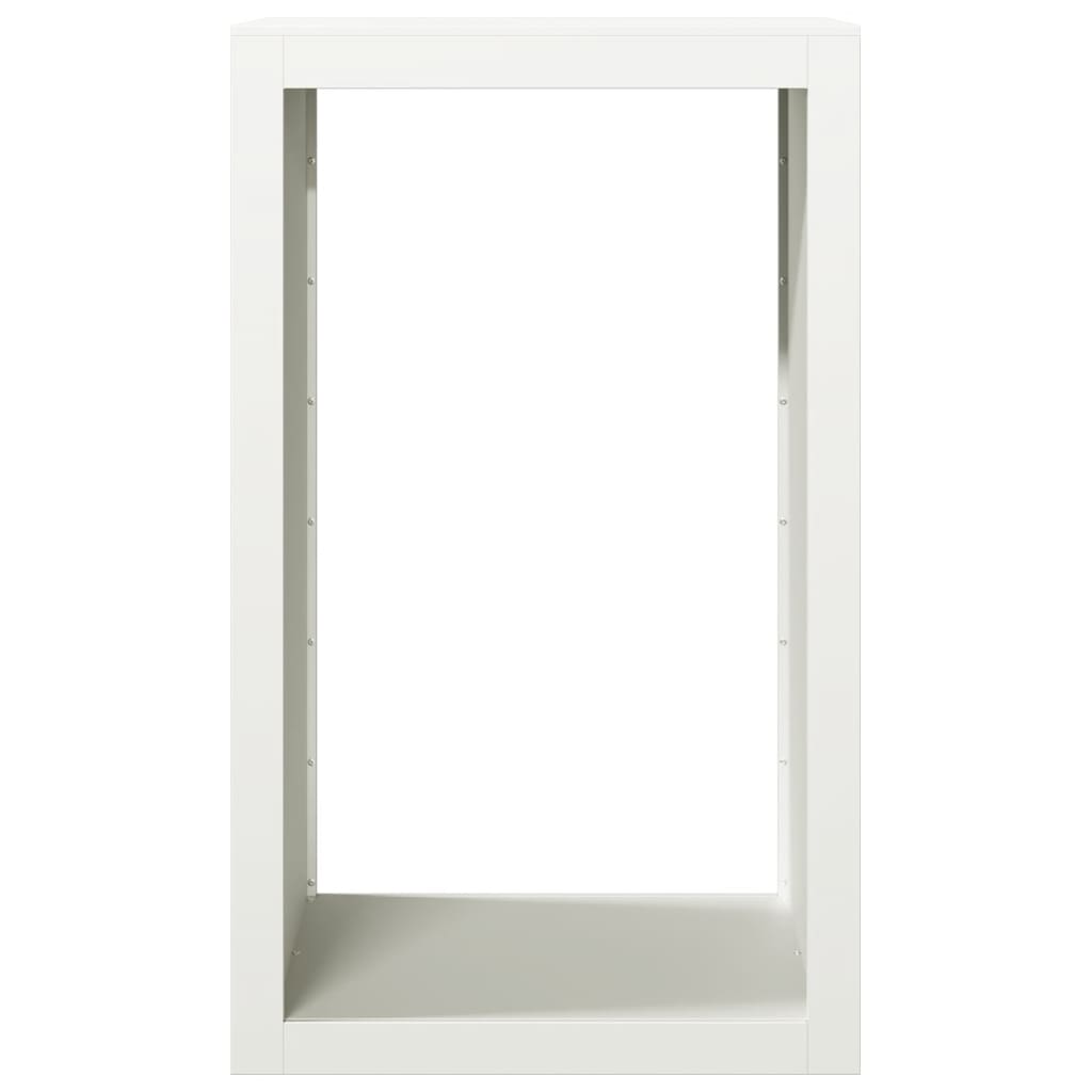 vidaXL Rastel pentru lemne de foc, alb, 60x40x100 cm, oțel vidaXL Rastel pentru lemne de foc, alb, 60x40x100 cm, oțel