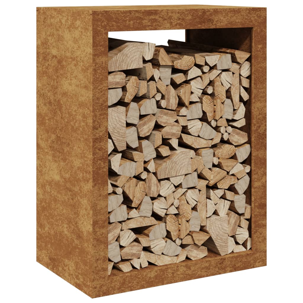 vidaXL Suport pentru lemne de foc 60x40x80 cm Oțel pentru intemperii