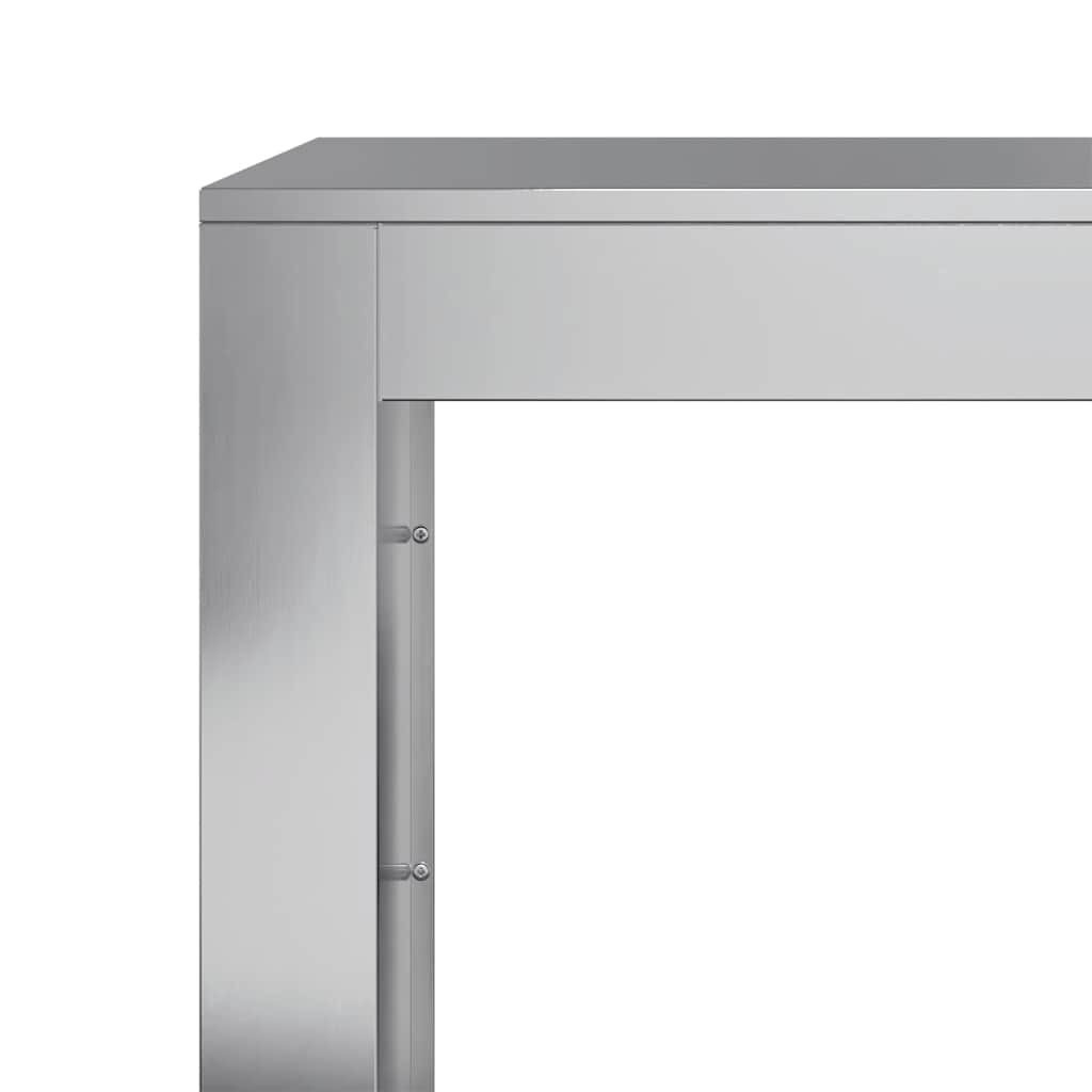 vidaXL Suport pentru lemne de foc, 60x40x60 cm, oțel inoxidabil vidaXL Suport pentru lemne de foc, 60x40x60 cm, oțel inoxidabil