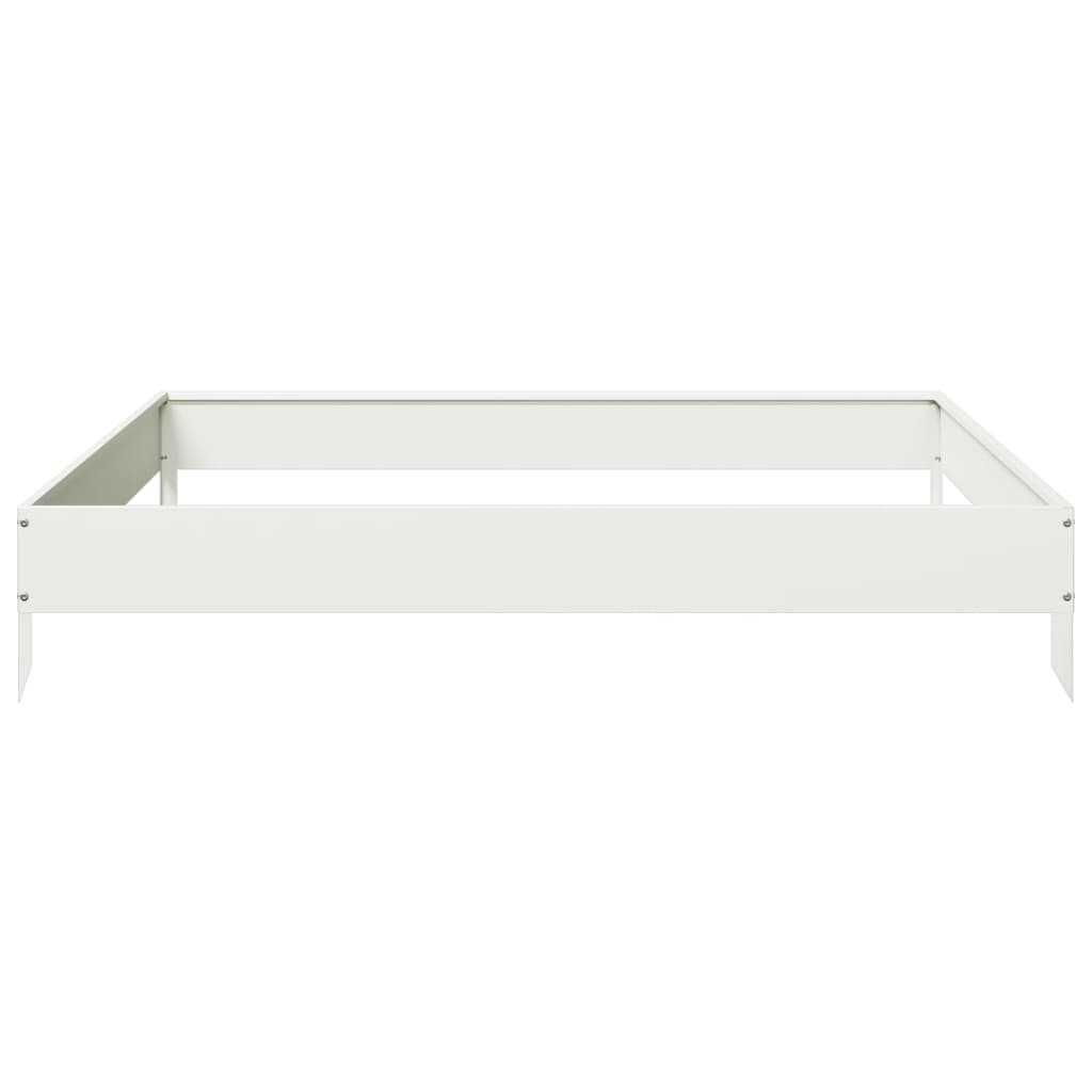 vidaXL Strat înălțat de grădină, alb, 100x100x18,5 cm, oțel vidaXL Strat înălțat de grădină, alb, 100x100x18,5 cm, oțel