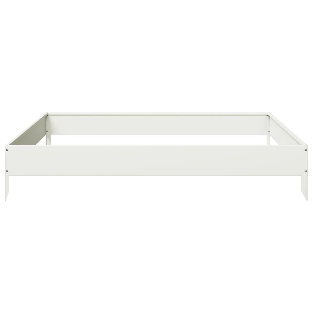 vidaXL Strat înălțat de grădină, alb, 100x100x18,5 cm, oțel vidaXL Strat înălțat de grădină, alb, 100x100x18,5 cm, oțel