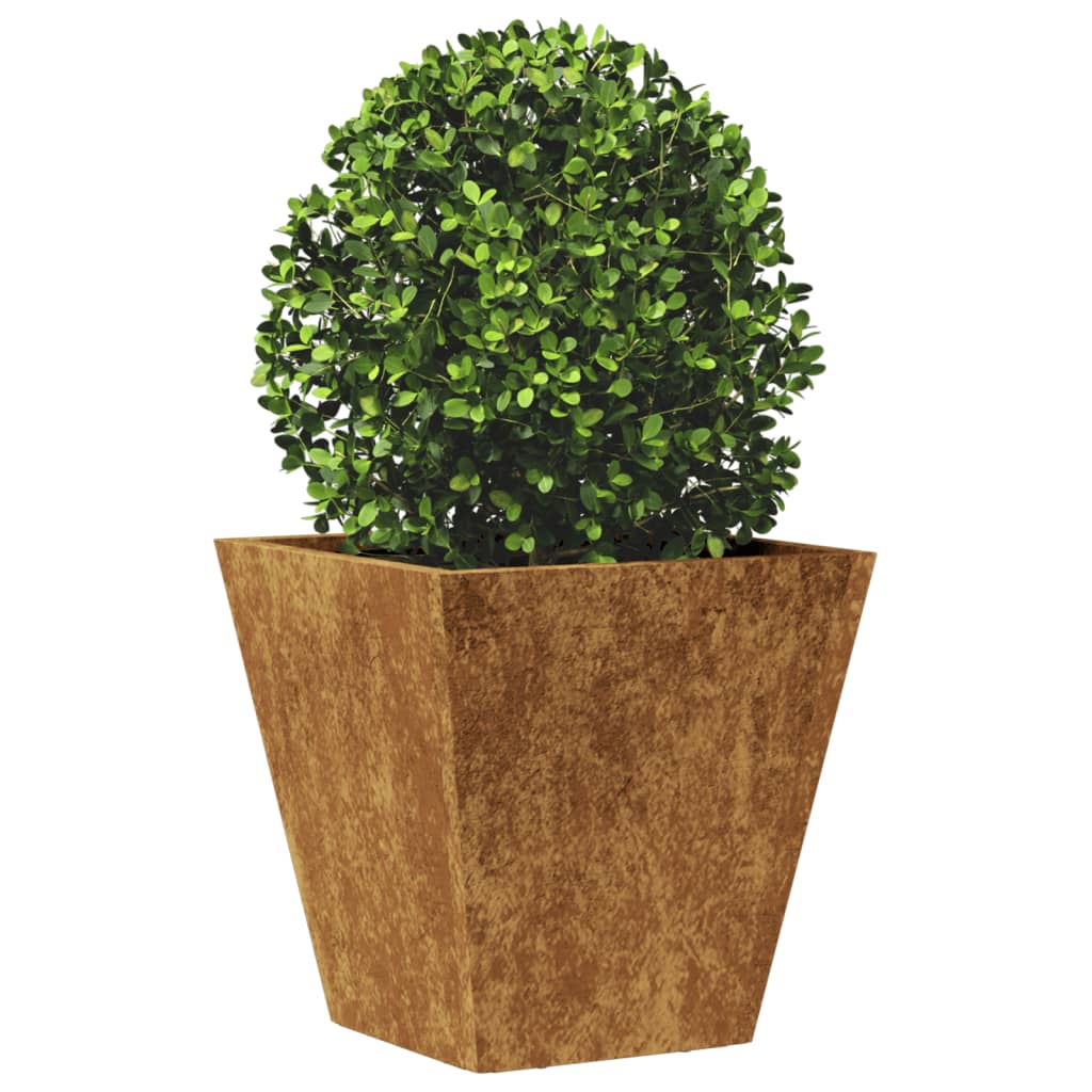 vidaXL Jardiniere de grădină 2 buc 30x30x30 cm Oțel pentru intemperii vidaXL Jardiniere de grădină 2 buc 30x30x30 cm Oțel pentru intemperii