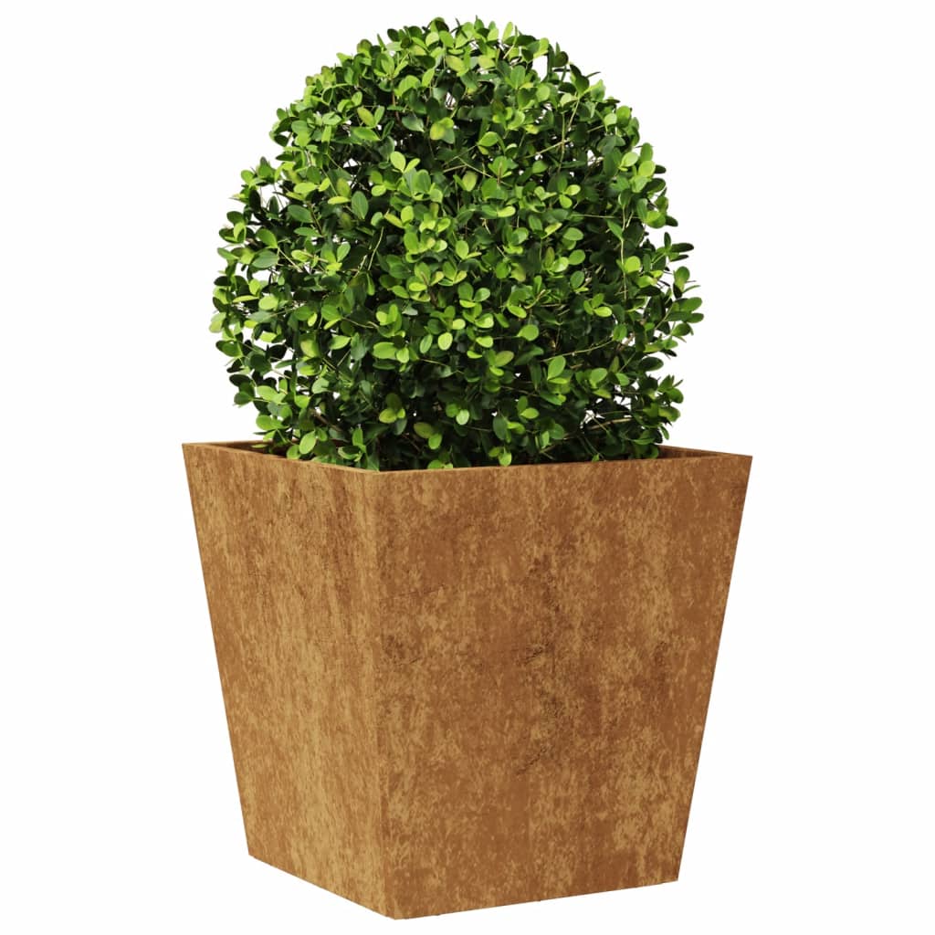 vidaXL Jardinier de grădină 40x40x40 cm Oțel pentru intemperii