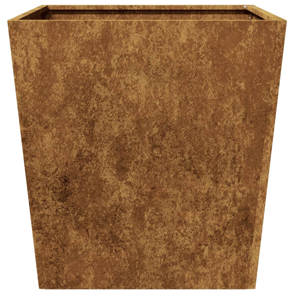 vidaXL Jardinier de grădină 50x50x50 cm Oțel pentru intemperii