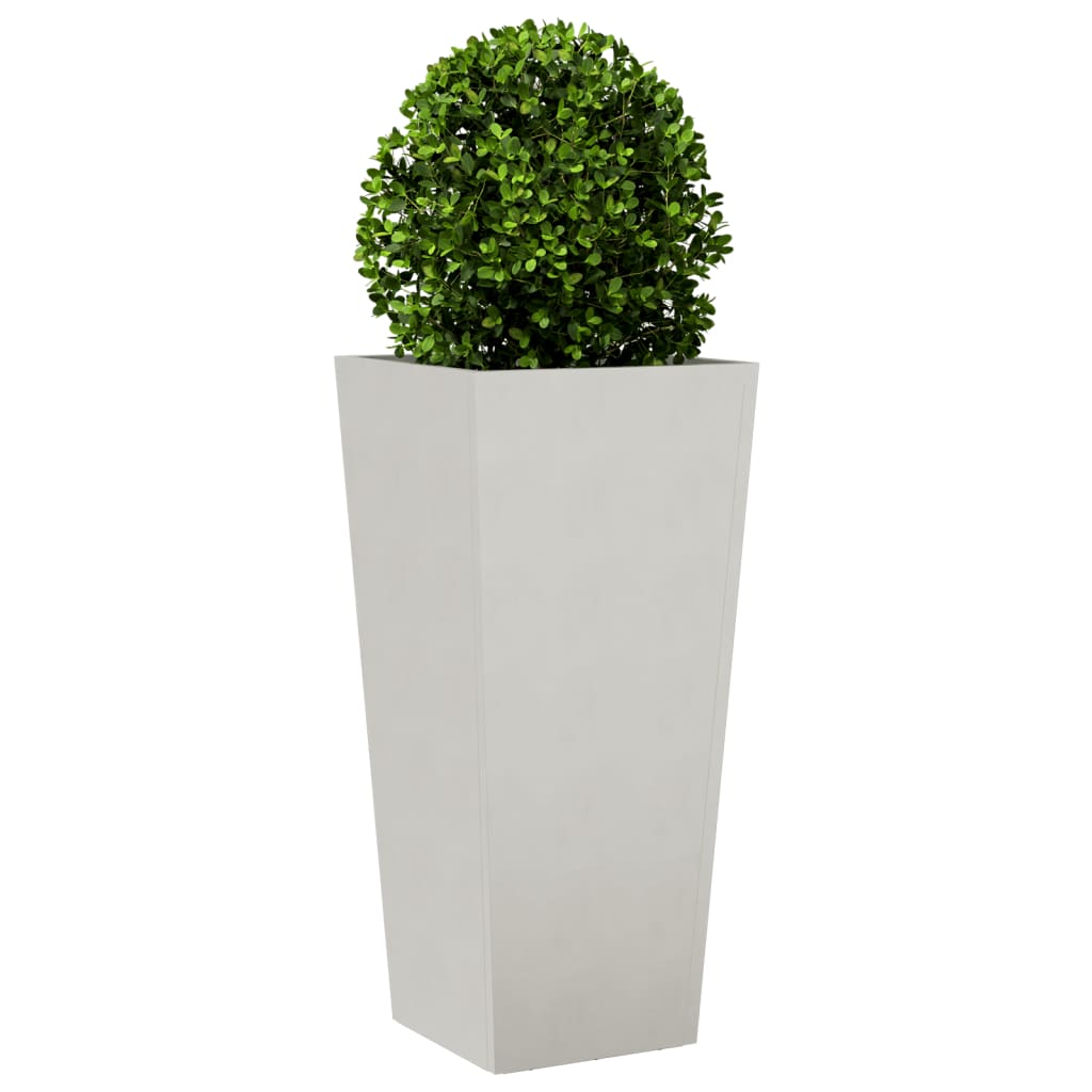 vidaXL Jardiniere grădină, 2 buc., 35x35x75 cm, oțel inoxidabil