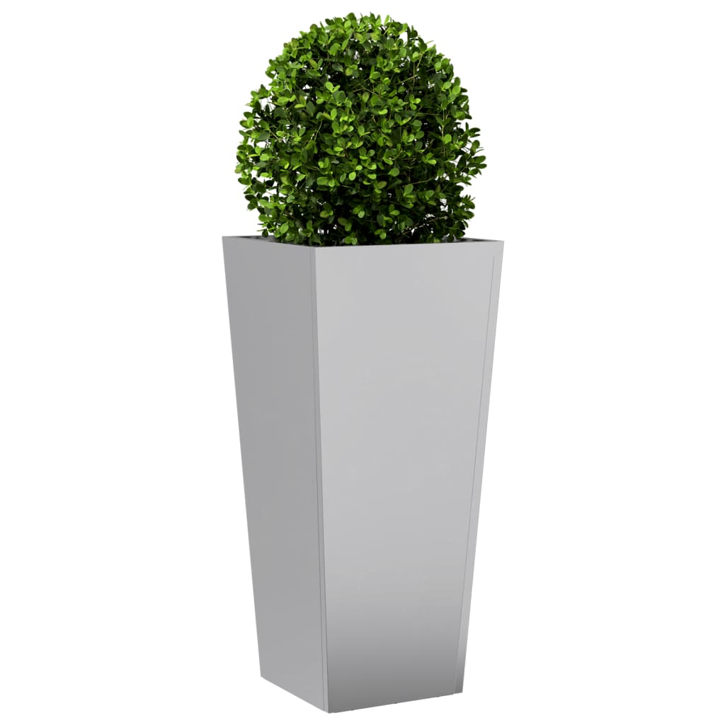 vidaXL Jardinieră de grădină, 35x35x75 cm, oțel galvanizat vidaXL Jardinieră de grădină, 35x35x75 cm, oțel galvanizat