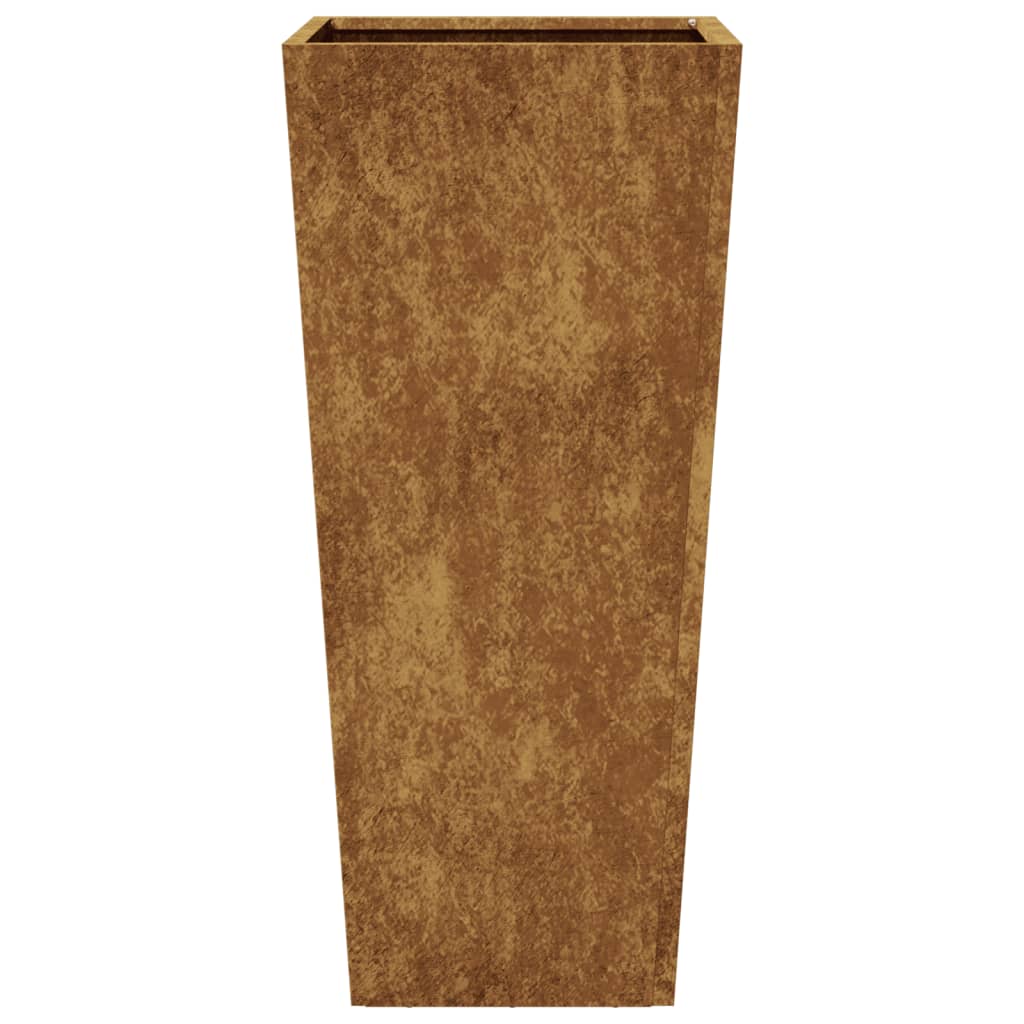 vidaXL Jardinier de grădină 35x35x75 cm Oțel rezistent la intemperii