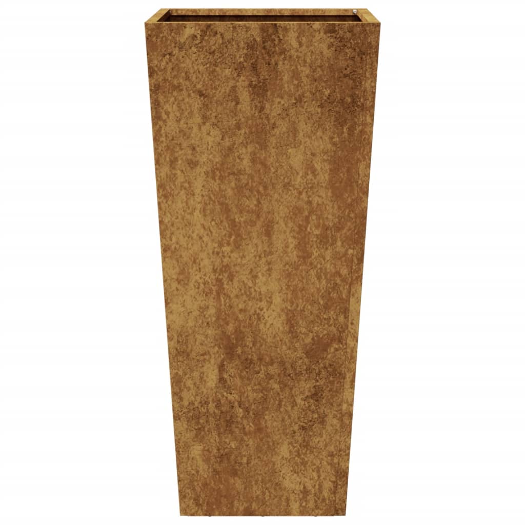 vidaXL Jardinier de grădină 35x35x75 cm Oțel rezistent la intemperii