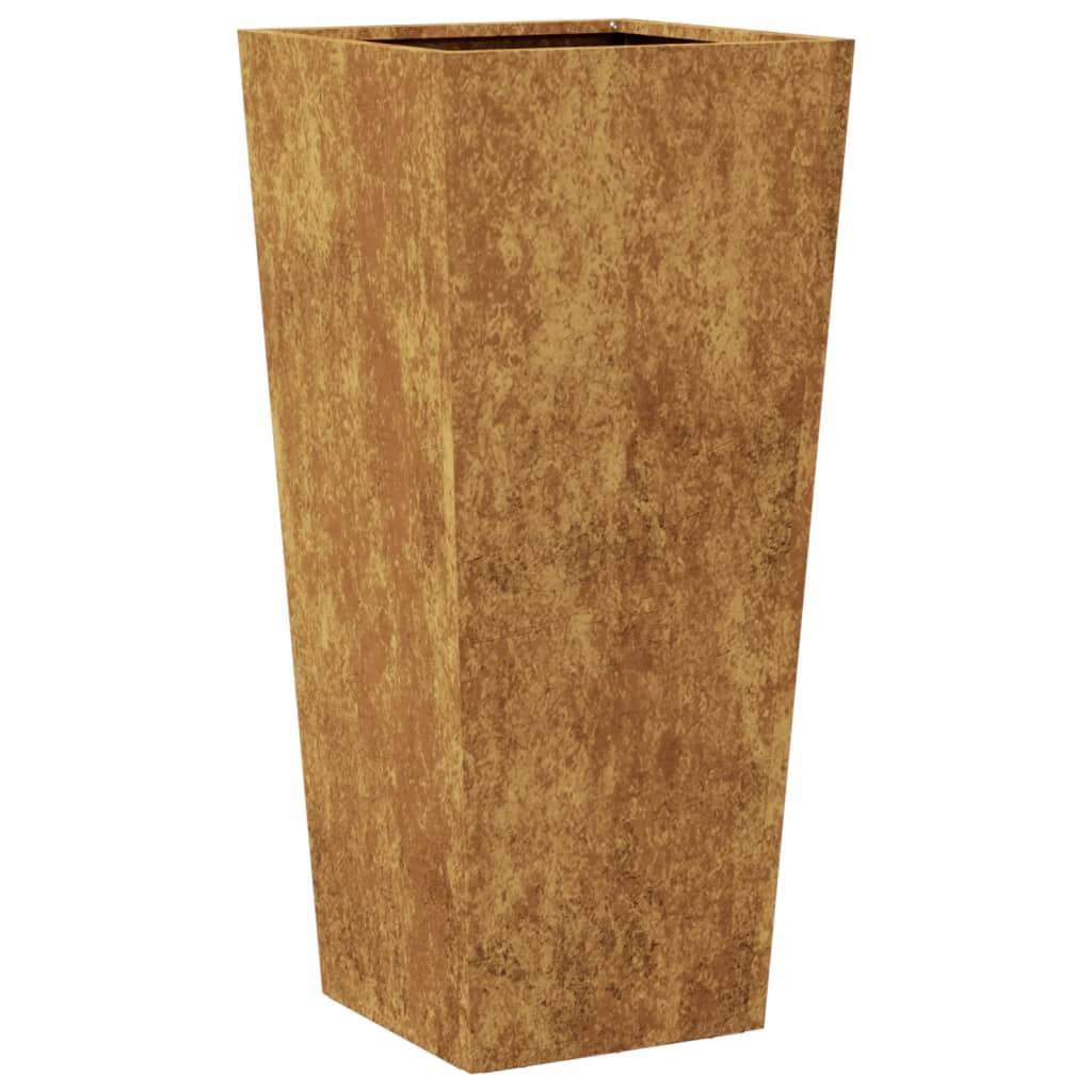 vidaXL Jardinier de grădină 35x35x75 cm Oțel rezistent la intemperii
