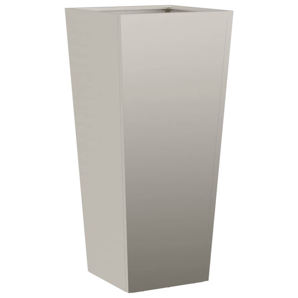 vidaXL Jardiniere de grădină 2 buc 35x35x75 cm Oțel pentru intemperii