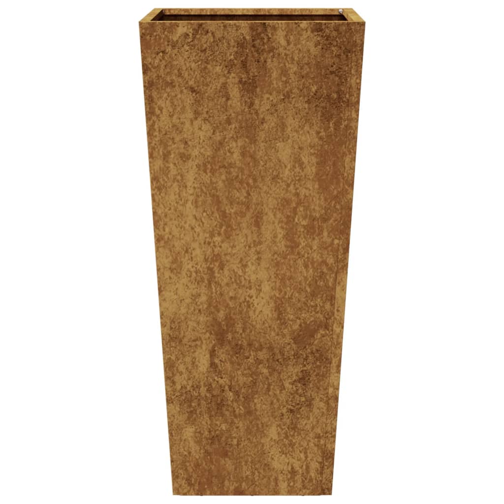 vidaXL Jardiniere de grădină 2 buc 35x35x75 cm Oțel pentru intemperii