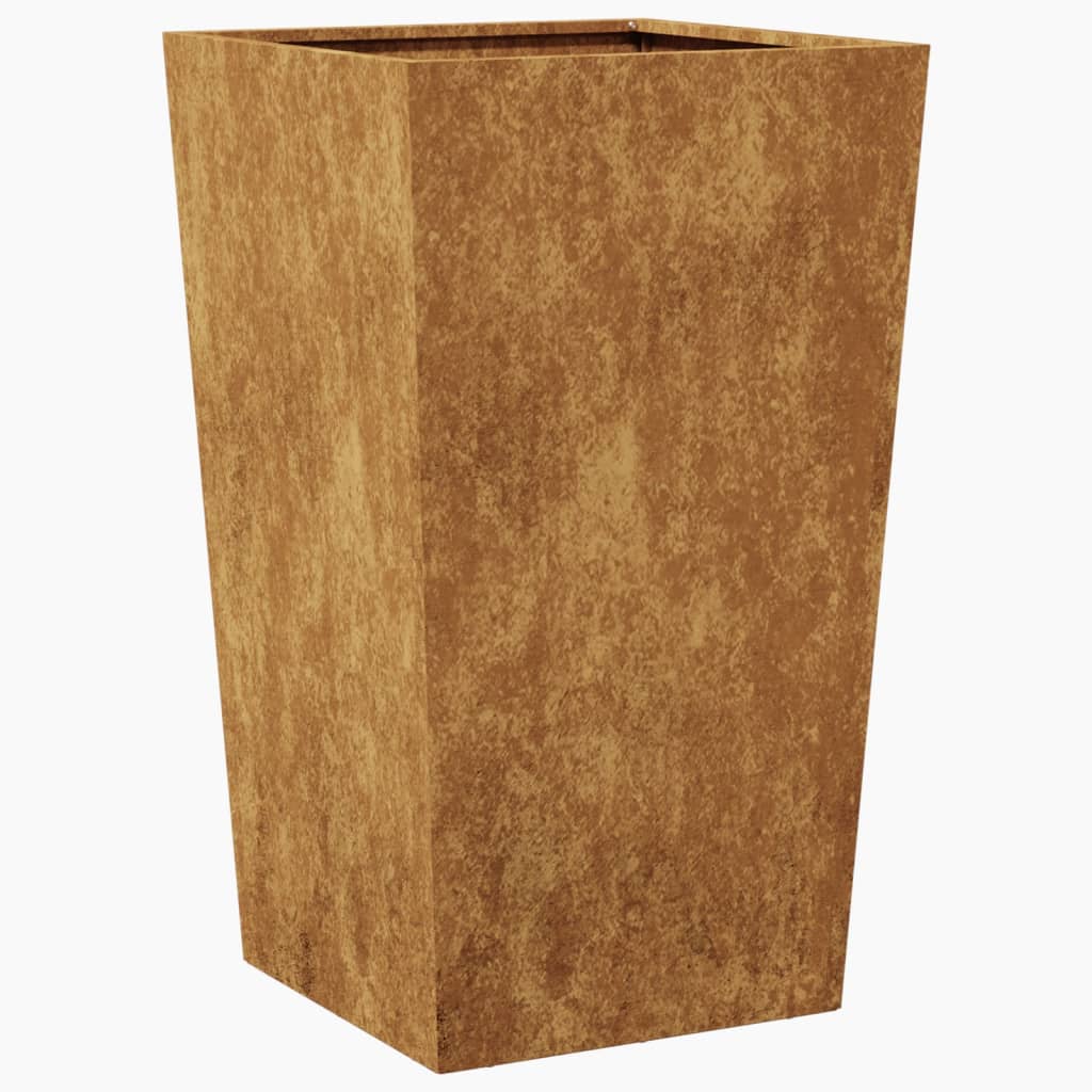 vidaXL Jardinier de grădină 45x45x75 cm Oțel pentru intemperii