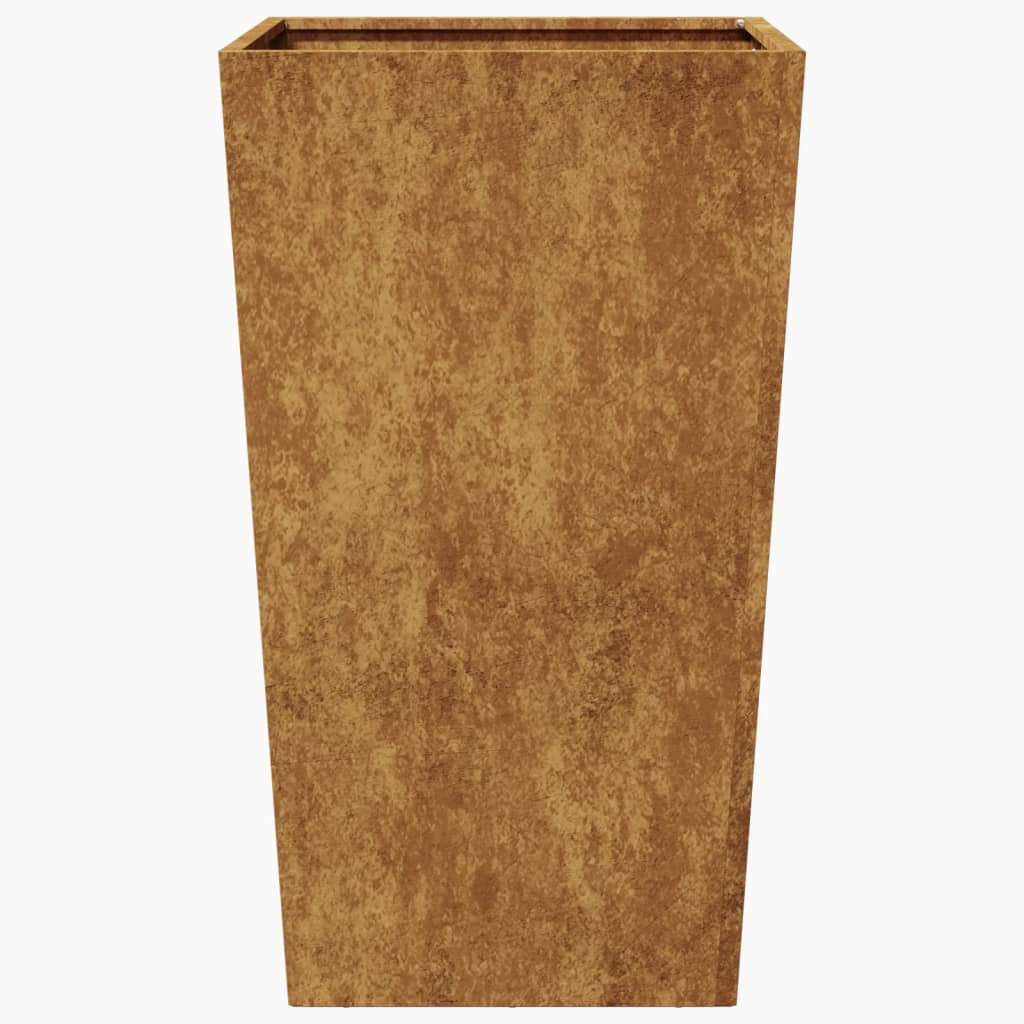 vidaXL Jardinier de grădină 45x45x75 cm Oțel pentru intemperii