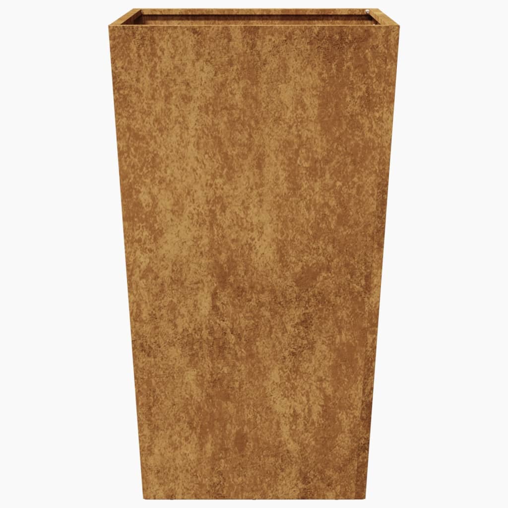 vidaXL Jardiniere de grădină 2 buc 45x45x75 cm Oțel pentru intemperii