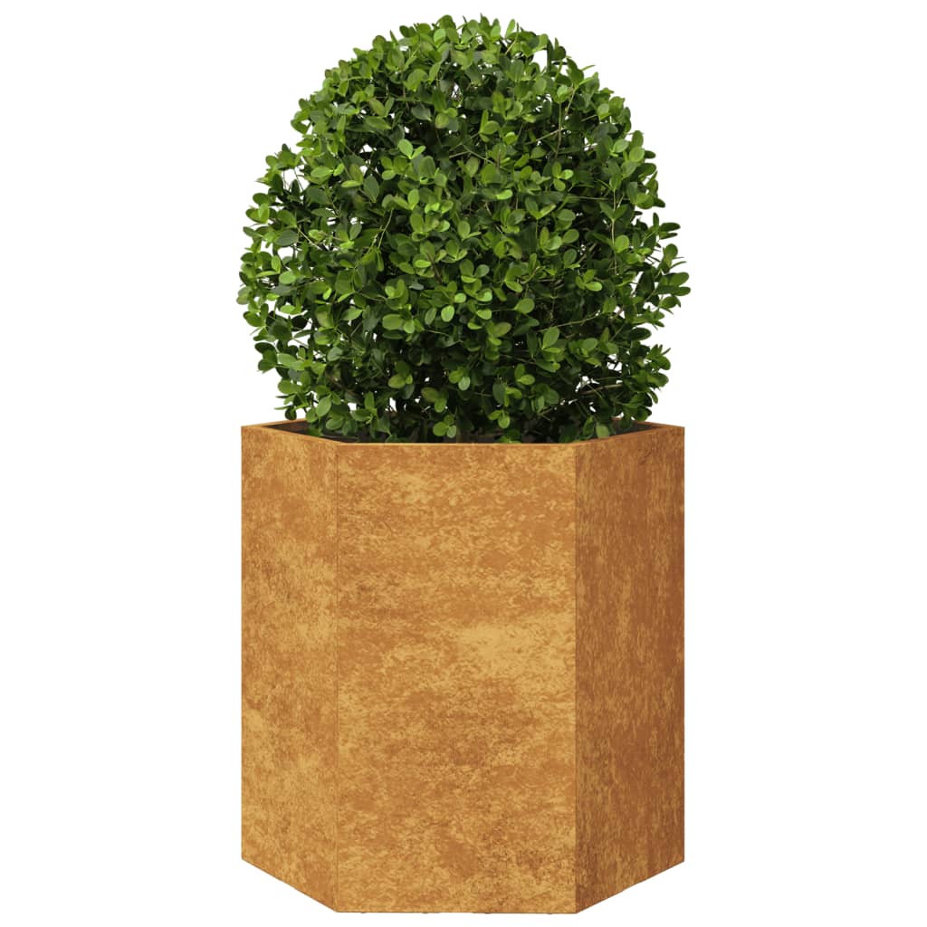 vidaXL Jardinieră de grădină 46x40x45 cm oțel de intemperii