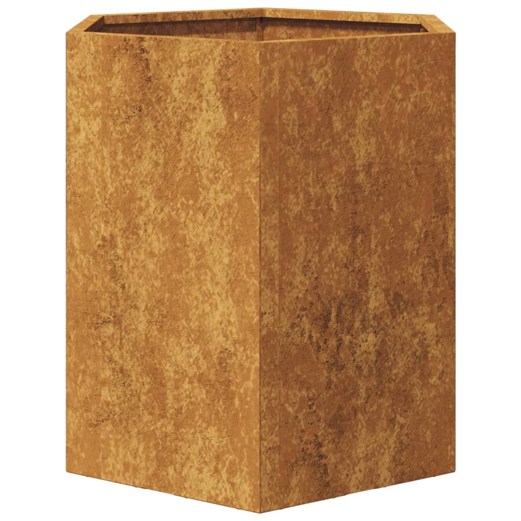 vidaXL Jardinieră de grădină 46x40x45 cm oțel de intemperii