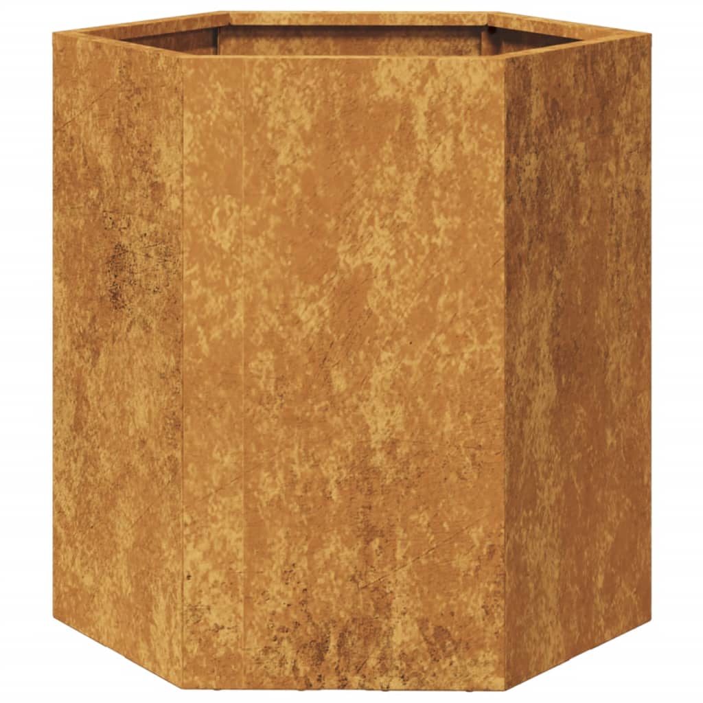 vidaXL Jardinieră de grădină 46x40x45 cm oțel de intemperii