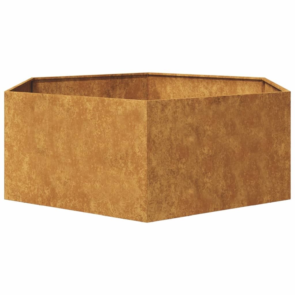 vidaXL Jardinieră de grădină 138x120x45 cm oțel de intemperii