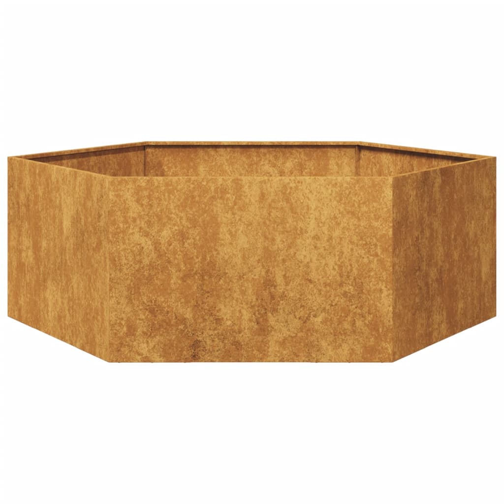 vidaXL Jardinieră de grădină 138x120x45 cm oțel de intemperii