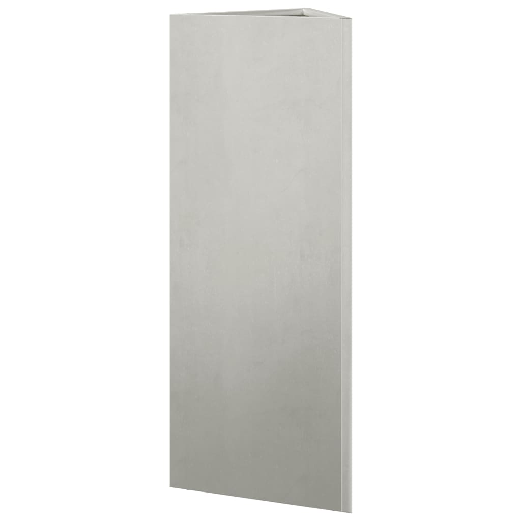 vidaXL Jardinieră de grădină, 30x26x75 cm, oțel inoxidabil, triunghi vidaXL Jardinieră de grădină, 30x26x75 cm, oțel inoxidabil, triunghi
