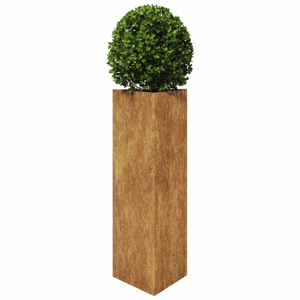 vidaXL Jardiniere de grădină 2 buc Triunghiular Oțel pentru intemperii vidaXL Jardiniere de grădină 2 buc Triunghiular Oțel pentru intemperii