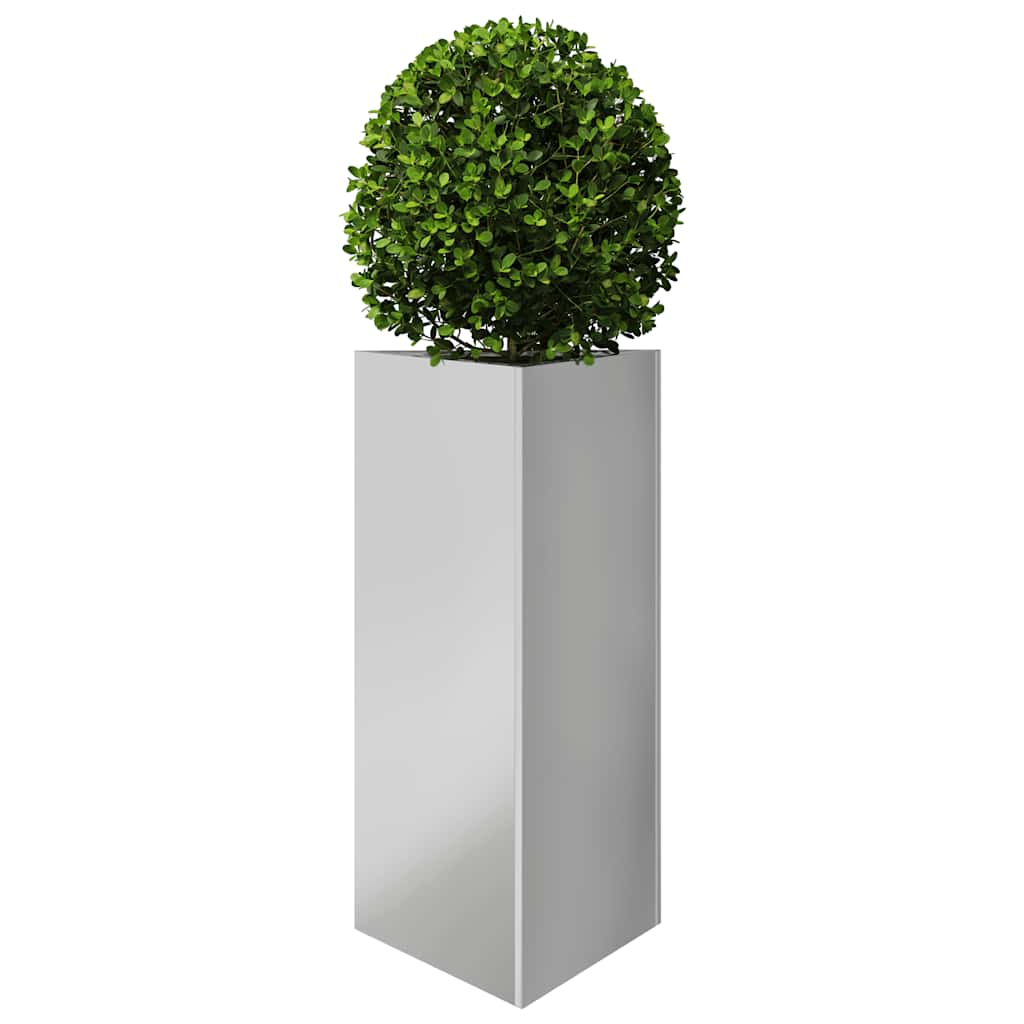 vidaXL Jardinieră de grădină, 40x40x75 cm, oțel galvanizat, triunghi vidaXL Jardinieră de grădină, 40x40x75 cm, oțel galvanizat, triunghi
