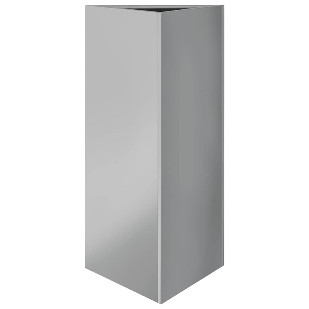 vidaXL Jardiniere grădină, 2 buc. 40x40x75 cm oțel galvanizat triunghi vidaXL Jardiniere grădină, 2 buc. 40x40x75 cm oțel galvanizat triunghi