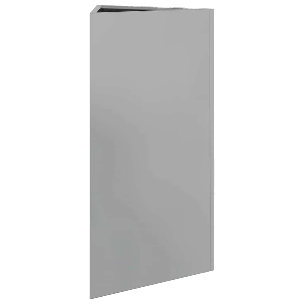 vidaXL Jardiniere grădină, 2 buc. 40x40x75 cm oțel galvanizat triunghi vidaXL Jardiniere grădină, 2 buc. 40x40x75 cm oțel galvanizat triunghi