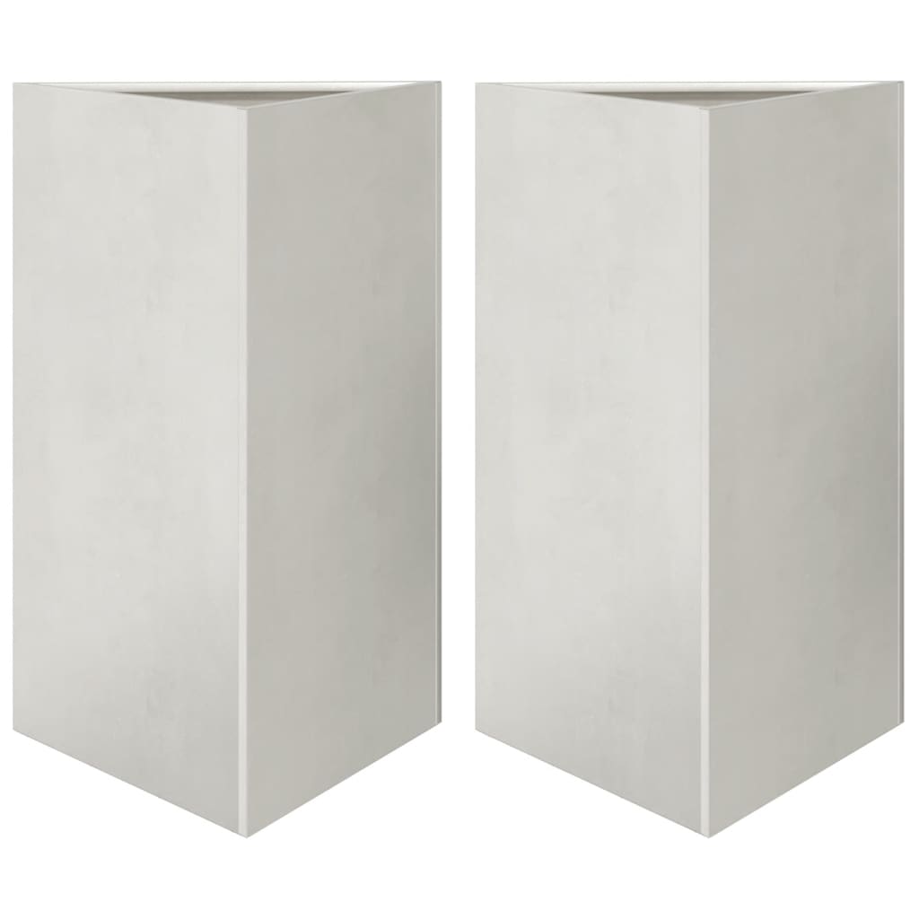 vidaXL Jardiniere grădină, 2 buc. 50x43x75 cm oțel inoxidabil triunghi vidaXL Jardiniere grădină, 2 buc. 50x43x75 cm oțel inoxidabil triunghi