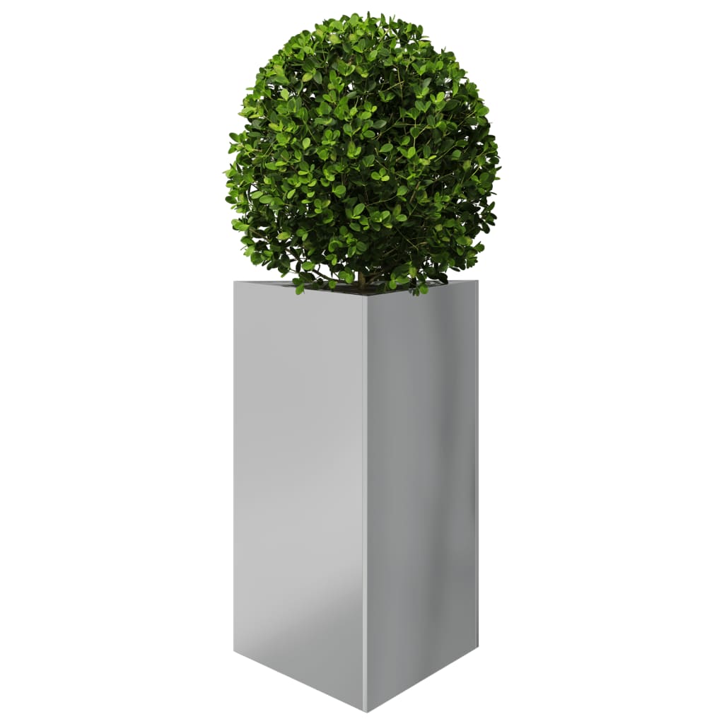 vidaXL Jardiniere grădină, 2 buc. 50x43x75 cm oțel galvanizat triunghi