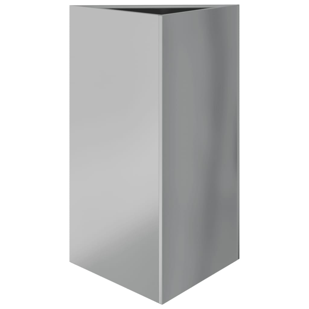 vidaXL Jardiniere grădină, 2 buc. 50x43x75 cm oțel galvanizat triunghi