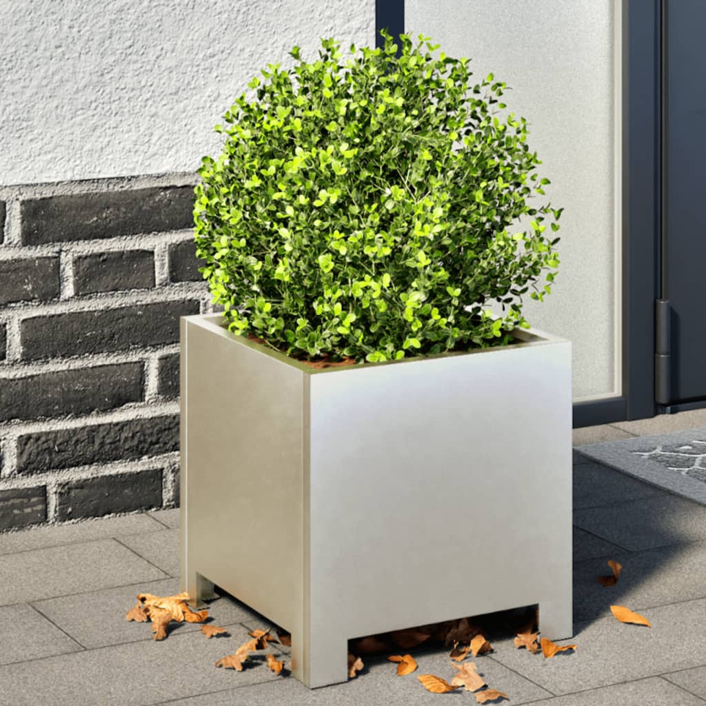 vidaXL Jardiniere grădină, 2 buc., 30x30x30 cm, oțel inoxidabil vidaXL Jardiniere grădină, 2 buc., 30x30x30 cm, oțel inoxidabil