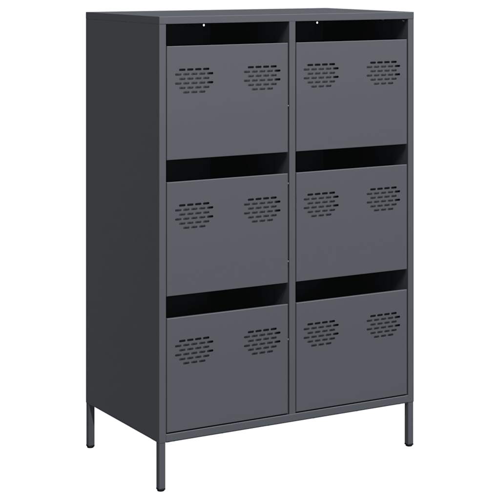 vidaXL Dulap înalt, antracit, 68x39x101,5 cm, oțel vidaXL Dulap înalt, antracit, 68x39x101,5 cm, oțel