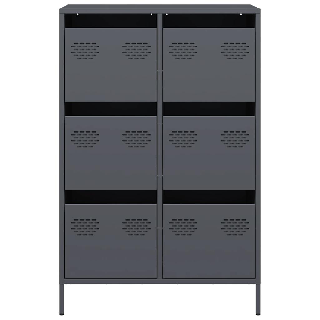 vidaXL Dulap înalt, antracit, 68x39x101,5 cm, oțel vidaXL Dulap înalt, antracit, 68x39x101,5 cm, oțel