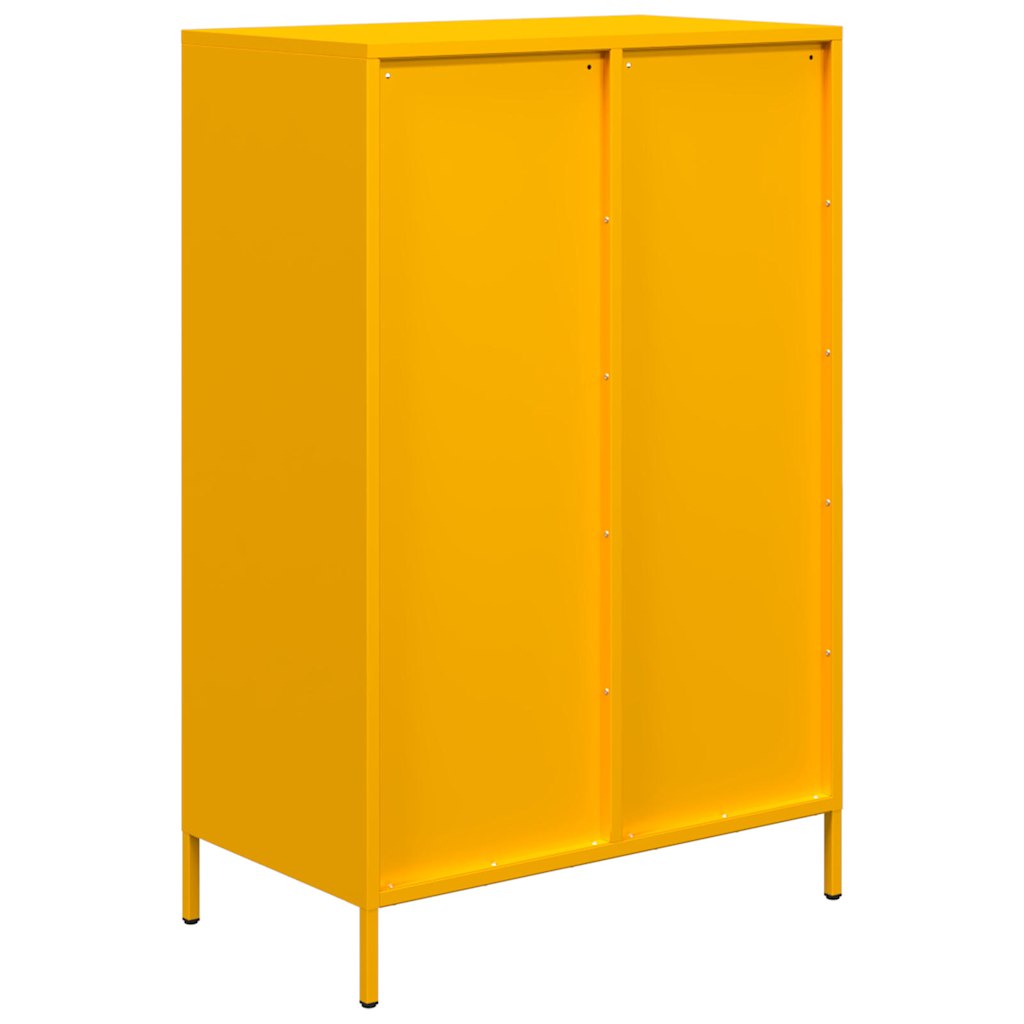 vidaXL Dulap înalt, galben muștar, 68x39x101,5 cm, oțel vidaXL Dulap înalt, galben muștar, 68x39x101,5 cm, oțel