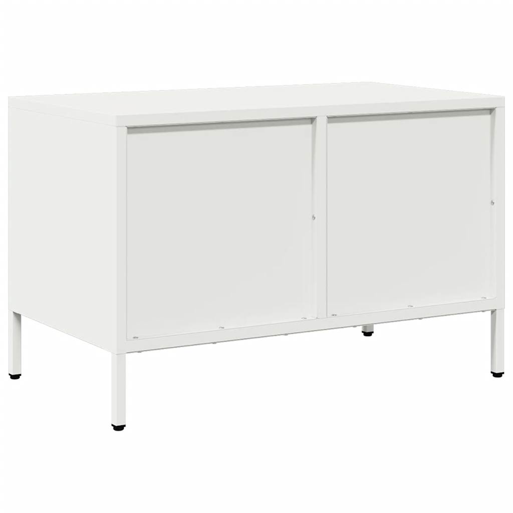 vidaXL Dulap TV, alb, 68x39x43,5 cm, oțel laminat la rece vidaXL Dulap TV, alb, 68x39x43,5 cm, oțel laminat la rece