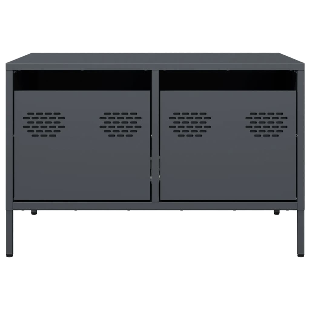 vidaXL Dulap TV, antracit, 68x50x43,5 cm, oțel laminat la rece
