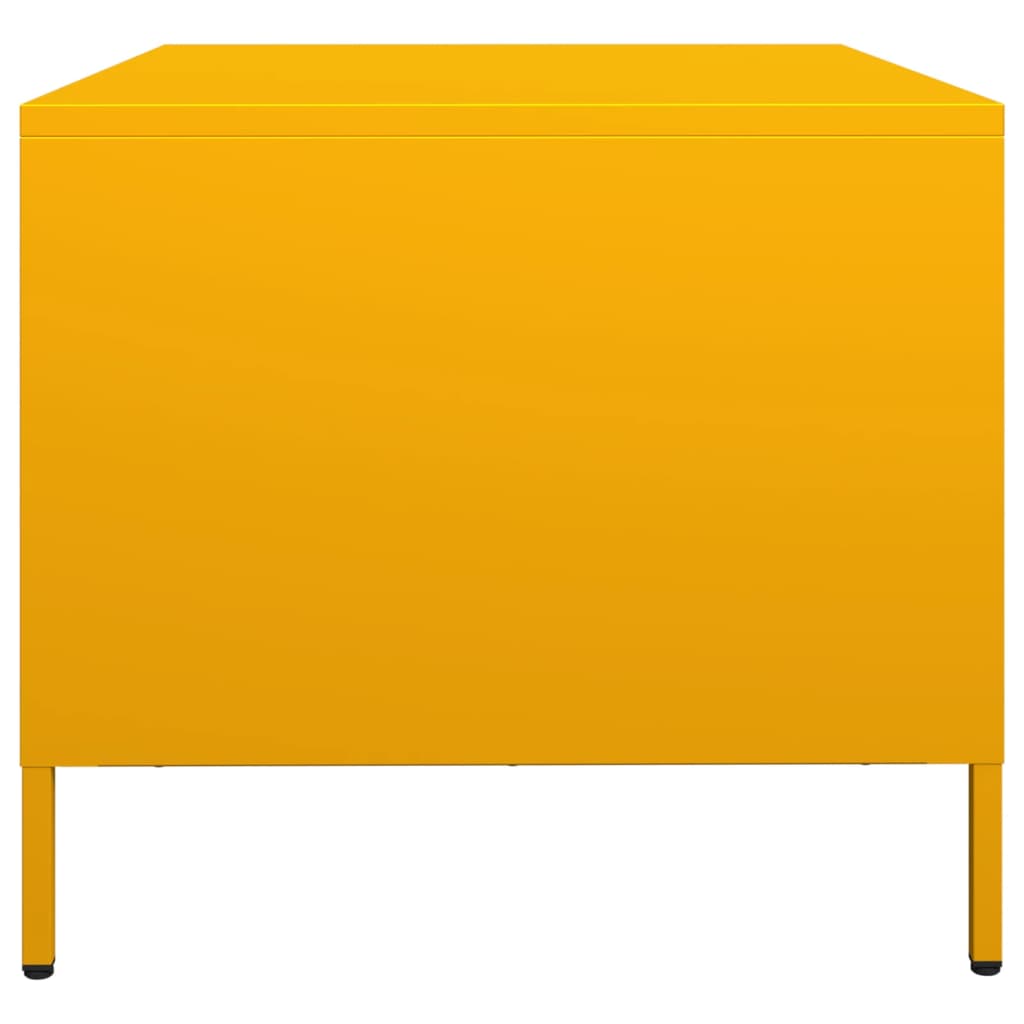 vidaXL Dulap TV, galben muștar, 68x50x43,5 cm, oțel laminat la rece