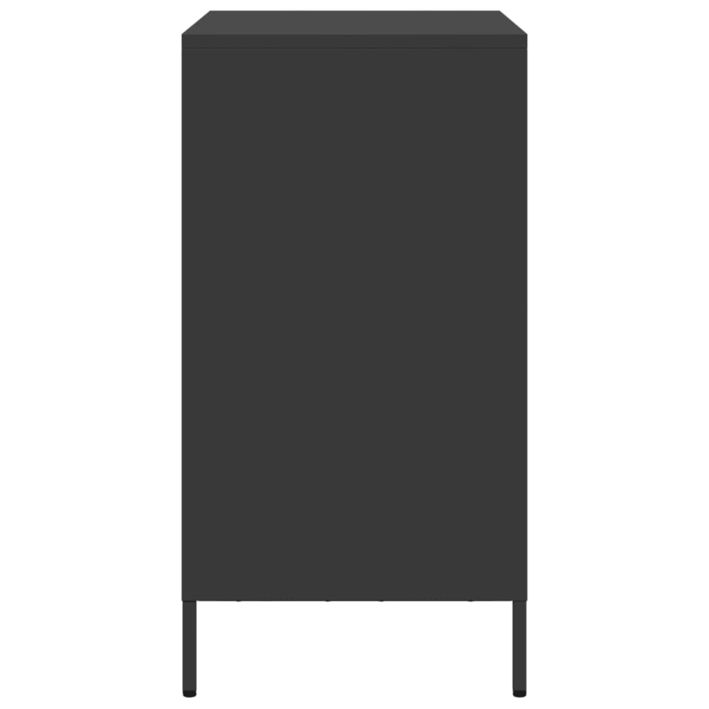 vidaXL Dulap, negru, 68x39x73,5 cm, oțel laminat la rece