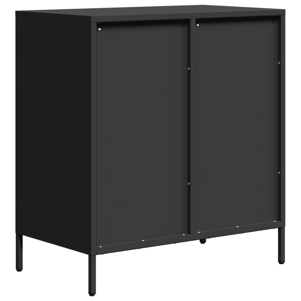 vidaXL Dulap, negru, 68x39x73,5 cm, oțel laminat la rece