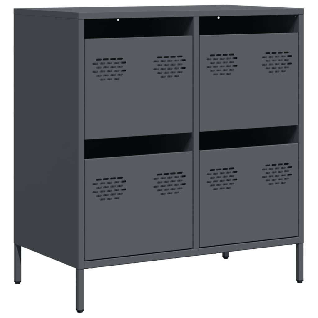 vidaXL Dulap, antracit, 68x39x73,5 cm, oțel laminat la rece
