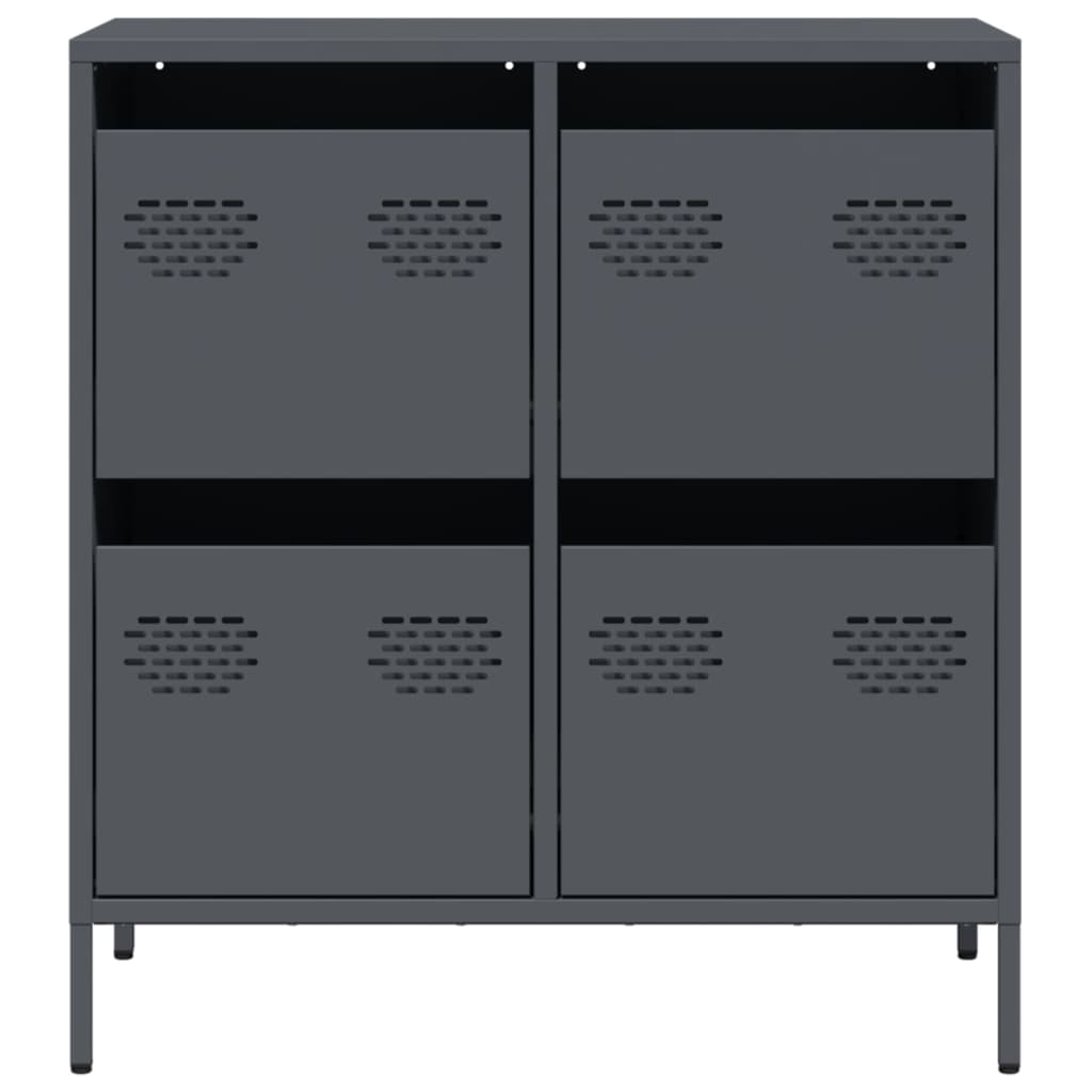 vidaXL Dulap, antracit, 68x39x73,5 cm, oțel laminat la rece