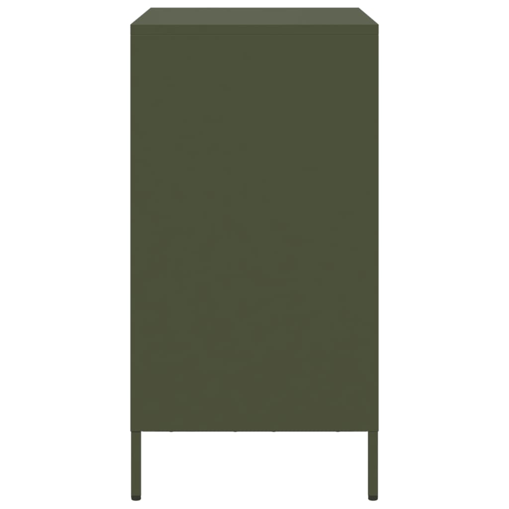 vidaXL Dulap, verde măsliniu, 68x39x73,5 cm, oțel laminat la rece