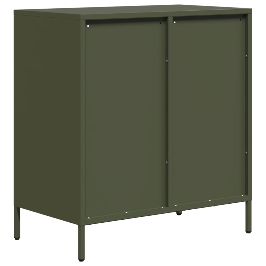 vidaXL Dulap, verde măsliniu, 68x39x73,5 cm, oțel laminat la rece