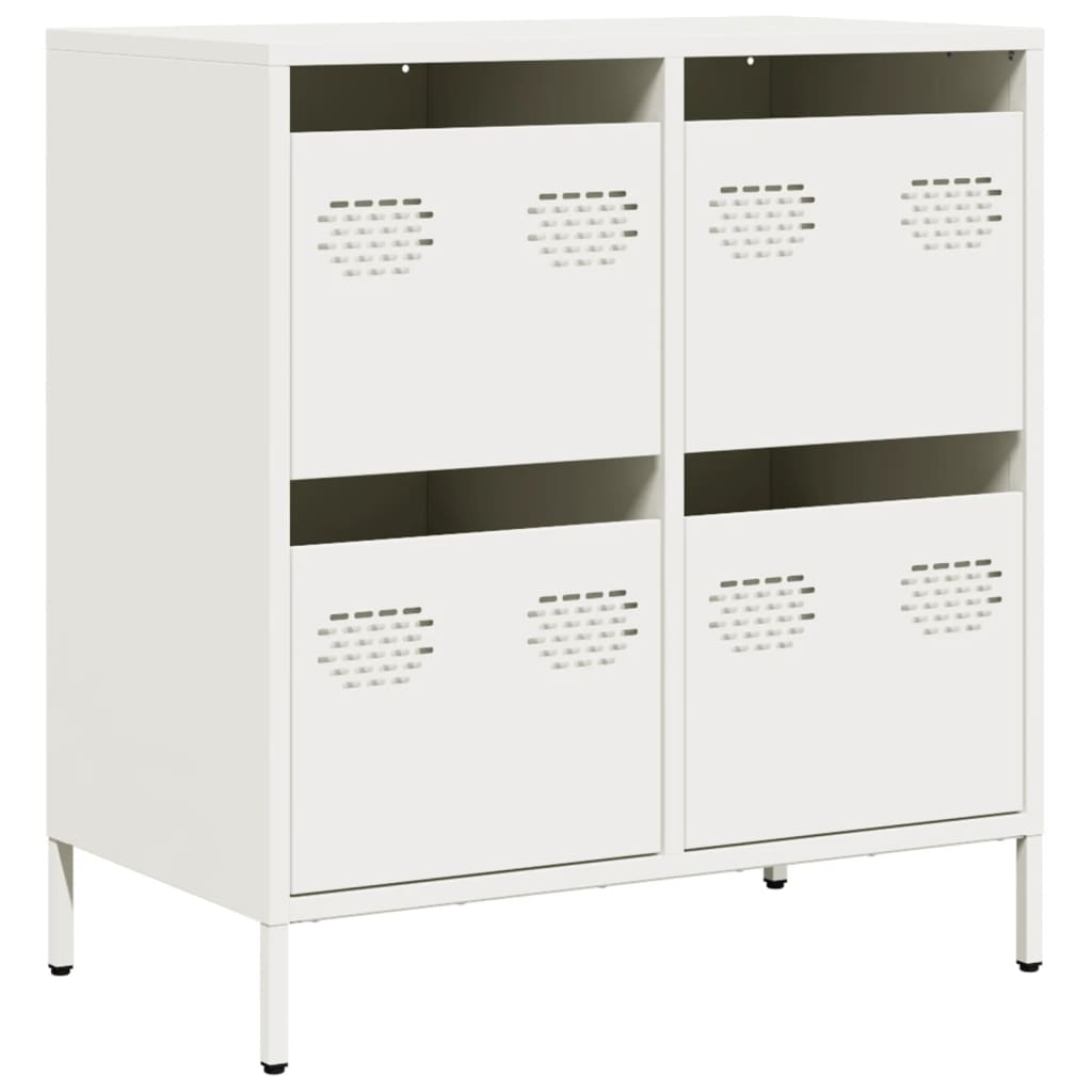 vidaXL Dulap, alb, 68x39x73,5 cm, oțel laminat la rece