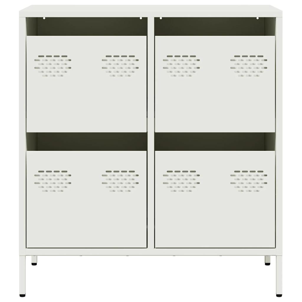 vidaXL Dulap, alb, 68x39x73,5 cm, oțel laminat la rece