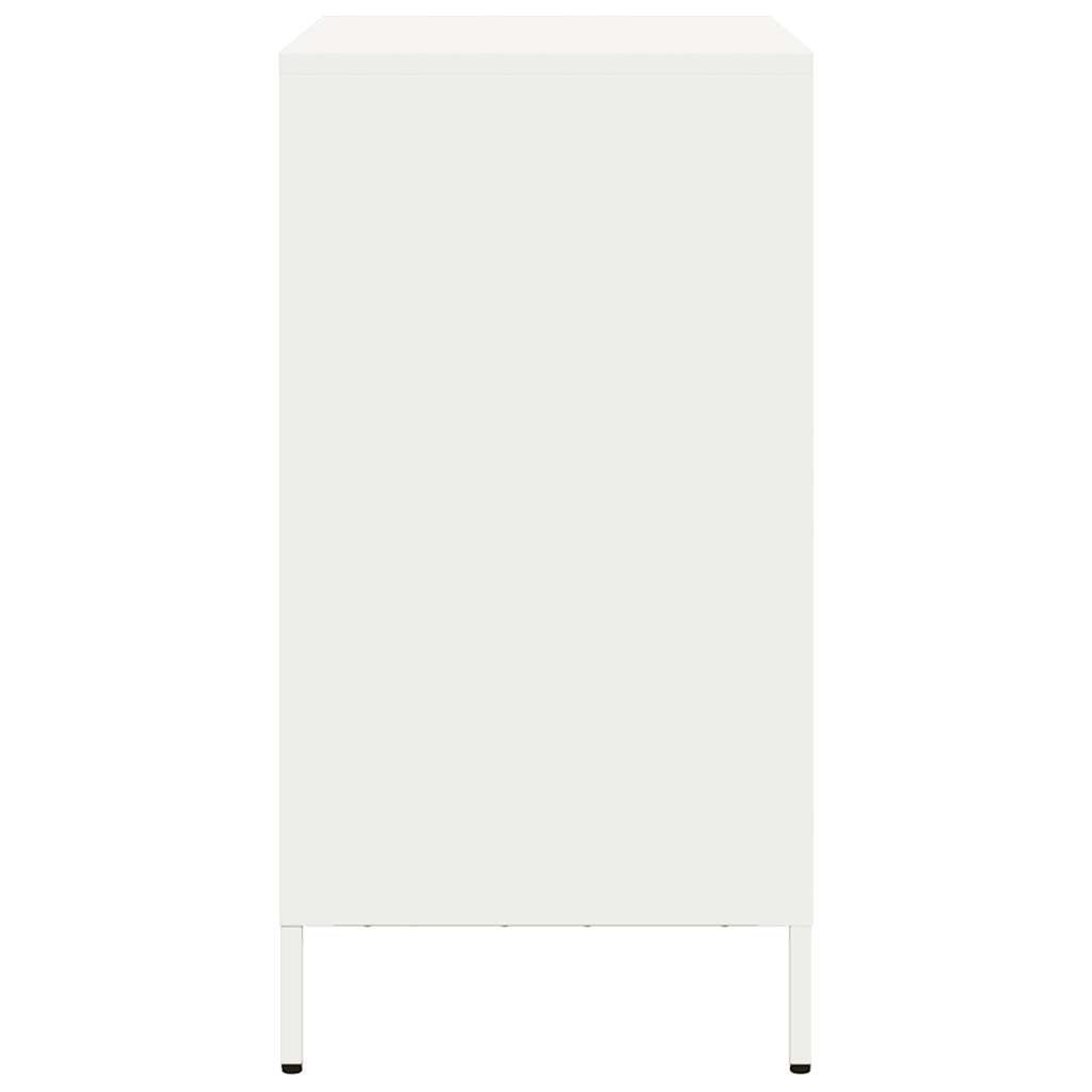 vidaXL Dulap, alb, 68x39x73,5 cm, oțel laminat la rece