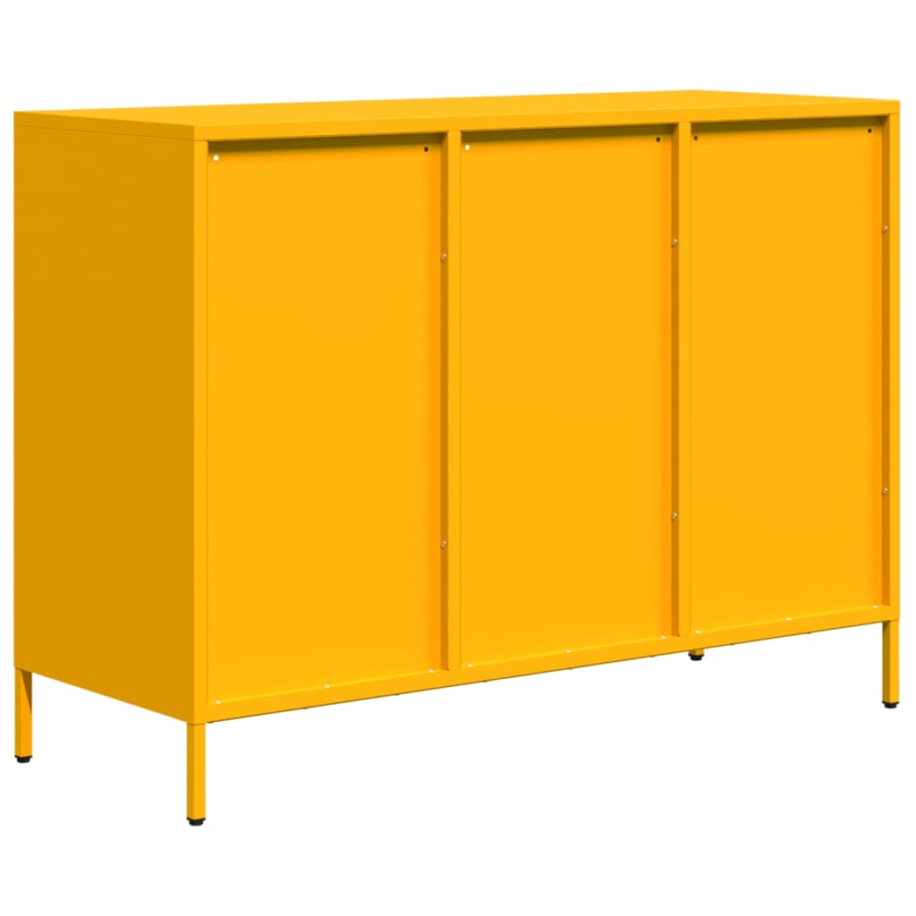 vidaXL Dulap, galben muștar, 101,5x39x73,5 cm, oțel laminat la rece